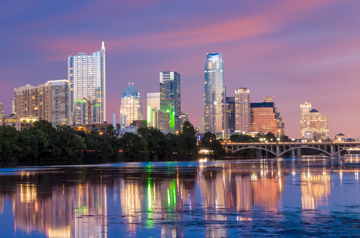 Austin skyline twilight